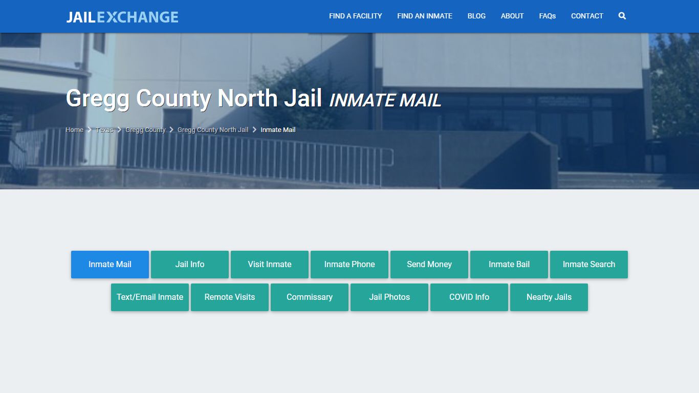 Gregg County North Jail Inmate Mail Policies | Longview,